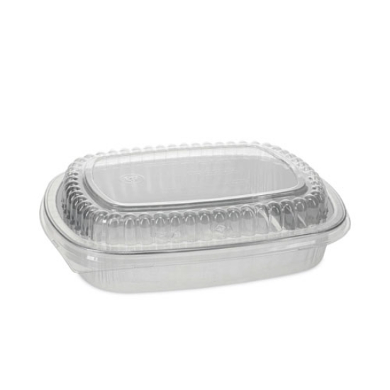 Picture of Classic Carry-Out Container, 46 oz, 9.75 x 7.75 x 1.75, Silver, Aluminum, 50/Carton