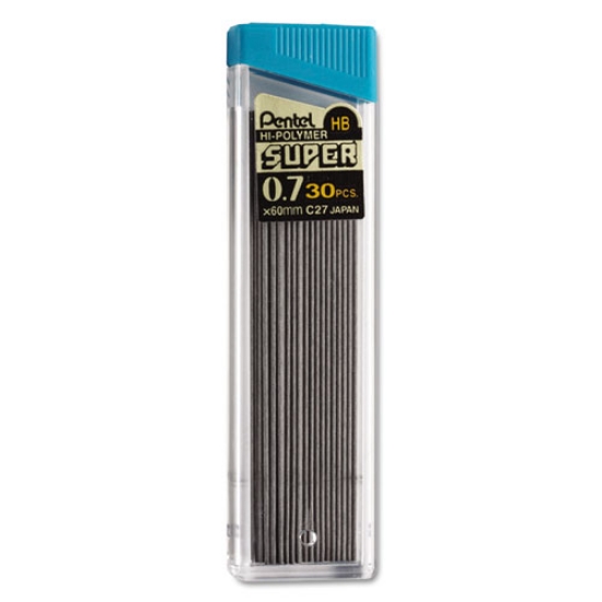 Picture of Super Hi-Polymer Lead Refills, 0.7 Mm, Hb, Black, 30/tube