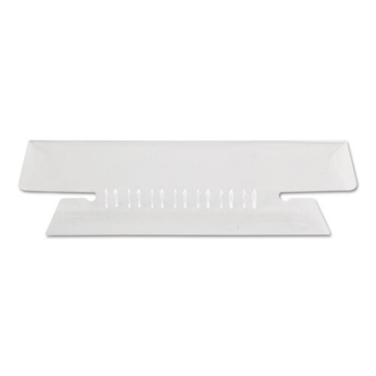 Picture of Transparent Colored Tabs For Hanging File Folders, 1/3-Cut, Clear, 3.5" Wide, 25/Pack