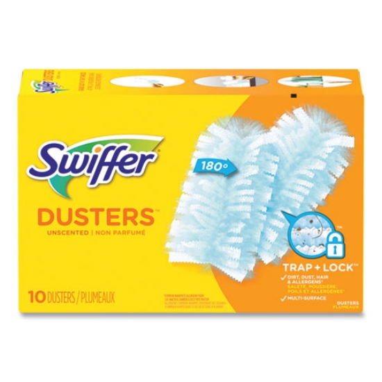 Picture of Dusters Refill, Dust Lock Fiber, Unscented, Light Blue, 10/box