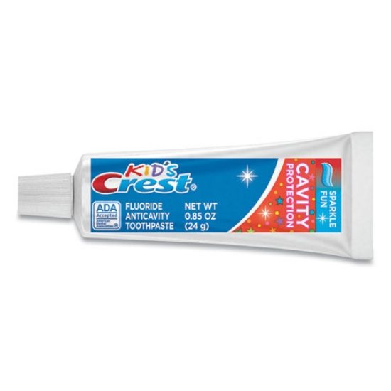 Picture of Kids' Sparkle Toothpaste, Blue, Bubblegum Flavor, 0.85 Oz Tube, 72/carton