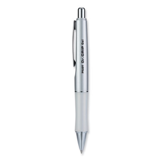 Picture of Dr. Grip Limited Gel Pen, Retractable, Fine 0.7 Mm, Black Ink, Platinum Barrel