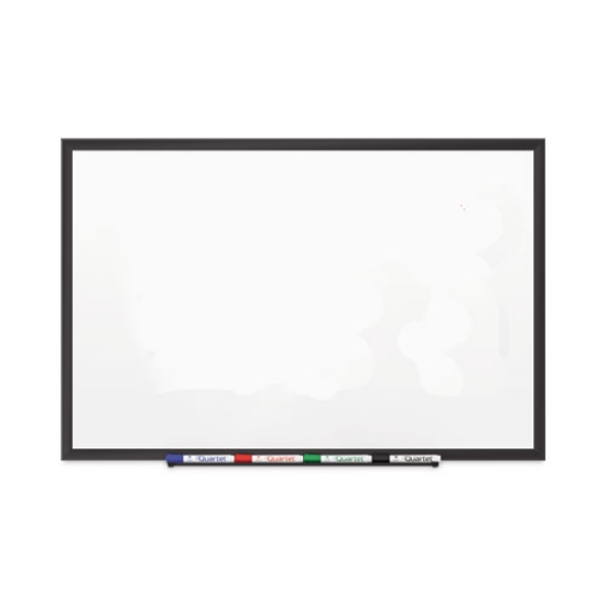 Picture of classic series porcelain magnetic dry erase board, 96 x 48, white surface, black aluminum frame