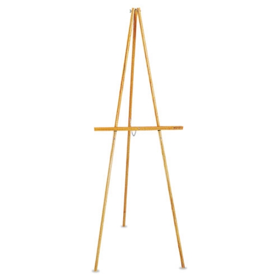 Picture of Lightweight Tripod Floor Easel, 64" High, Natural Oak