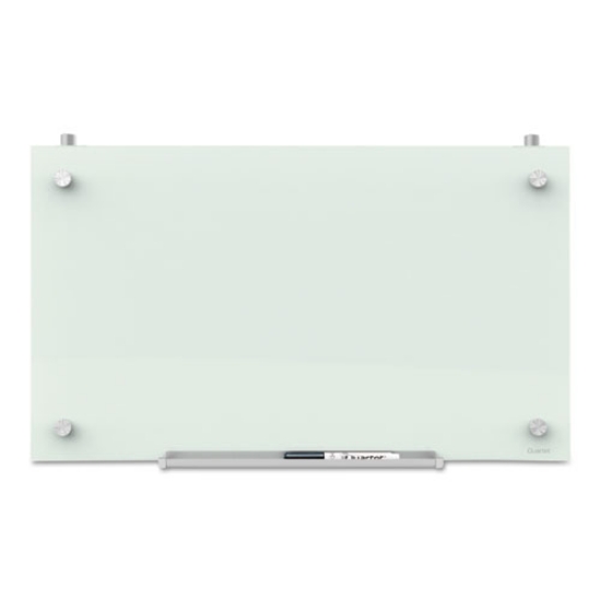 Picture of Infinity Magnetic Glass Dry Erase Cubicle Board, 30 x 18, White Surface
