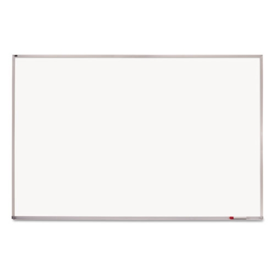 Picture of Porcelain Magnetic Whiteboard, 96 x 48, White Surface, Silver Aluminum Frame