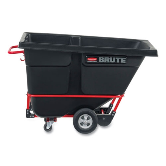 Picture of rotomolded tilt truck, 0.5 cu yd, 850 lb capacity, plastic, black