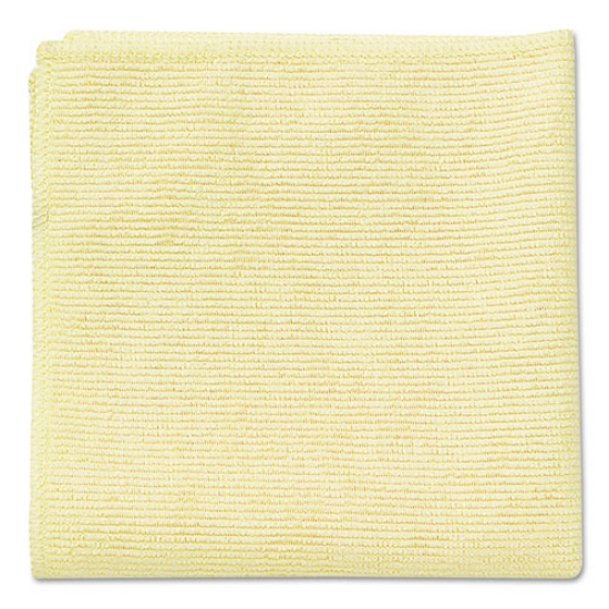 Picture of Microfiber Cleaning Cloths, 16 X 16, Yellow, 24/pack