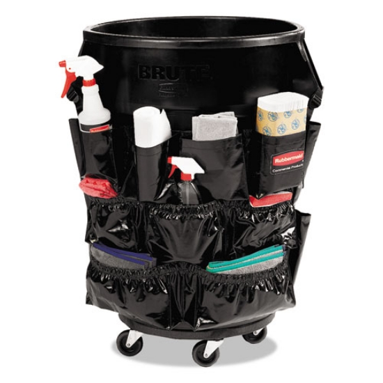 Picture of Brute Caddy Bag, 12 Compartments, Black, 6/Carton
