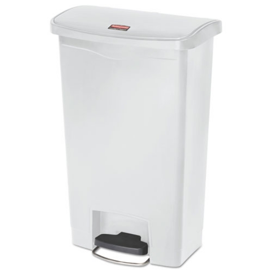 Picture of Streamline Resin Step-On Container, Front Step Style, 13 gal, Polyethylene, White