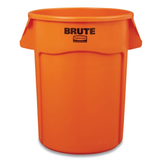 Picture of brute round container, 44 gal, plastic, orange