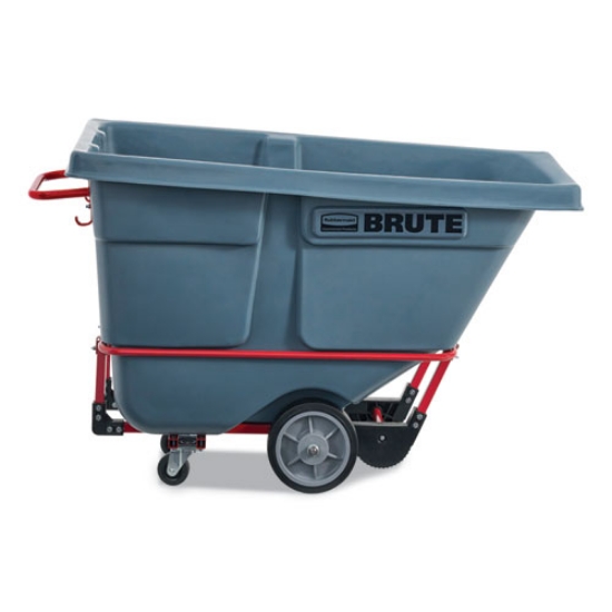 Picture of DURATILT Frame Tilt Truck, Heavy Duty, 0.5 cu yd, 1,400 lb Capacity, Rotomolded Resin/Leakproof Polyethylene, Gray