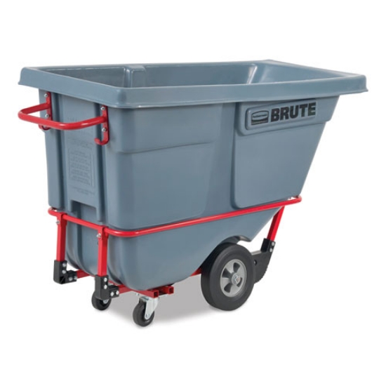 Picture of DURATILT Frame Tilt Truck, Standard Duty, 0.5 cu yd, 850 lb Capacity, Rotomolded Resin/Leakproof Polyethylene, Gray