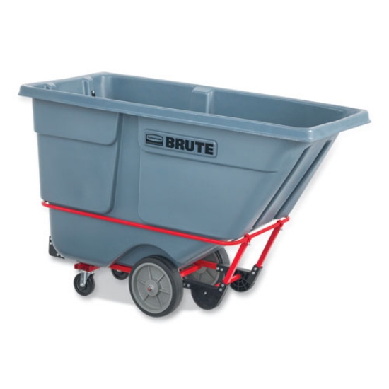 Picture of DURATILT Frame Tilt Truck, Heavy Duty, 1 cu yd, 2,100 lb Capacity, Rotomolded Resin/Leakproof Polyethylene, Gray