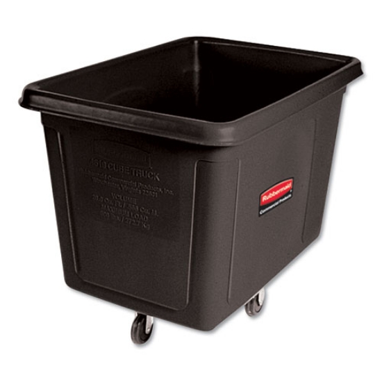 Picture of cube truck, 149 gal, 600 lb capacity, plastic, black