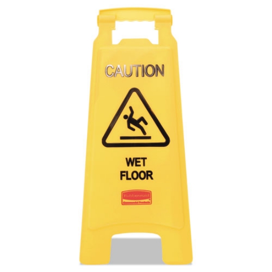 Picture of Caution Wet Floor Sign, 11 X 12 X 25, Bright Yellow
