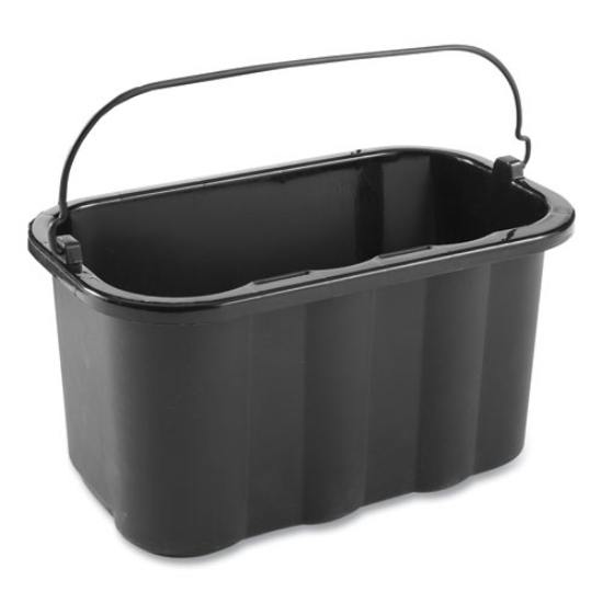 Picture of Heavy-Duty Cleaning Cart Caddy, 10 qt, Black, 6/Carton