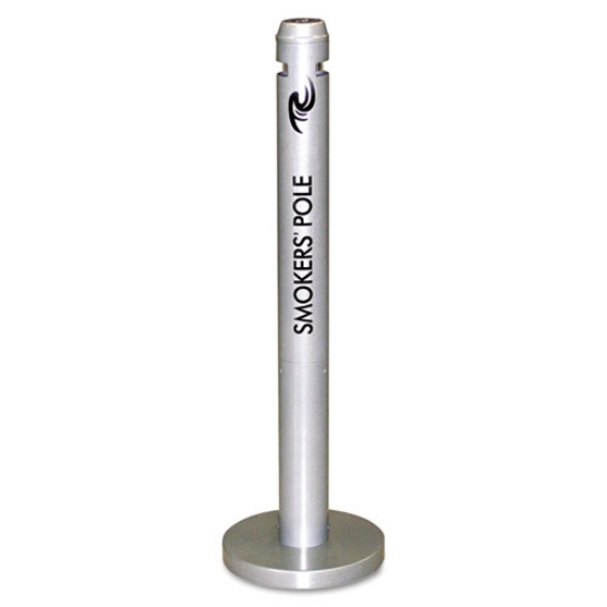 Picture of SMOKER'S POLE, ROUND, STEEL, 0.9 GAL, 4 DIA X 41H, SILVER