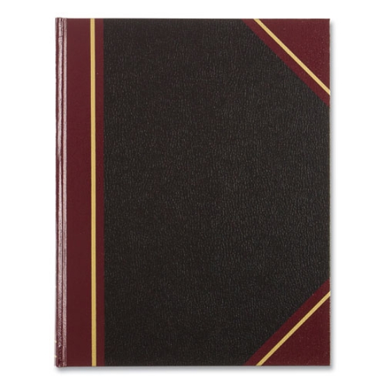 Picture of Texthide Eye-Ease Record Book, Black/burgundy/gold Cover, 10.38 X 8.38 Sheets, 150 Sheets/book