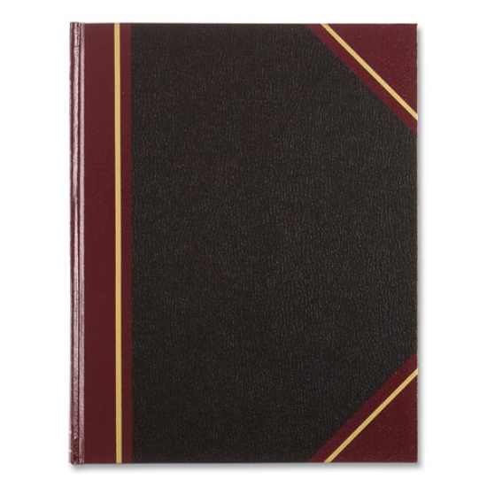 Picture of Texthide Eye-Ease Record Book, Black/burgundy/gold Cover, 10.38 X 8.38 Sheets, 300 Sheets/book