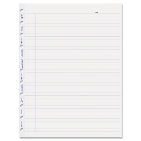 Picture of Miraclebind Ruled Paper Refill Sheets For All Miraclebind Notebooks And Planners, 11 X 9.06, White/blue Sheets, Undated