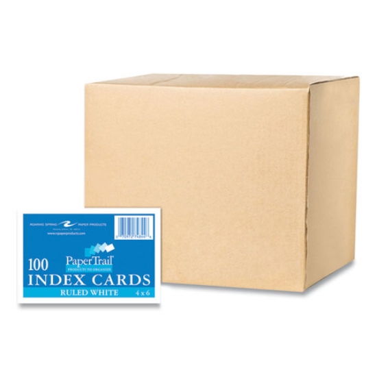 Picture of White Index Cards, Narrow Ruled, 4 x 6, 100 Cards, 36/Carton, Ships in 4-6 Business Days