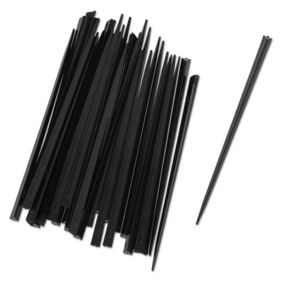 Picture of prism picks, 4", black, 500/box, 5 boxes/carton