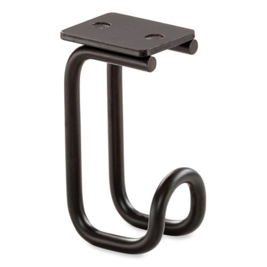Picture of Table Hooks, 1.25 x 1.75 x 3.25, Black, 6/Pack, Ships in 1-3 Business Days