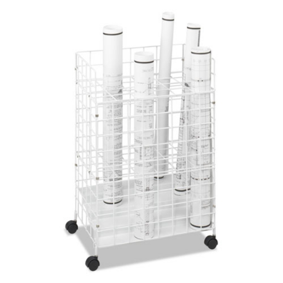 Picture of Wire Roll Files, 24 Compartments, 21w X 14.25d X 31.75h, White