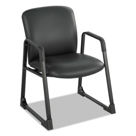 Picture of Uber Big And Tall Series Guest Chair, Vinyl, Supports Up To 500 Lb, 19.5" Seat Height, Black