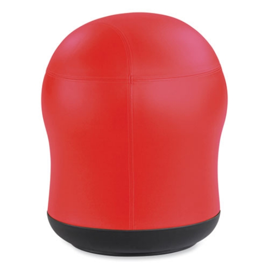 Picture of Zenergy Swivel Ball Chair, Backless, Supports Up to 250 lb, Red Vinyl, Ships in 1-3 Business Days
