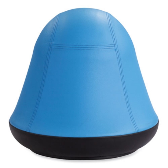 Picture of Runtz Swivel Ball Chair, Backless, Supports Up to 250 lb, Baby Blue Vinyl, Ships in 1-3 Business Days
