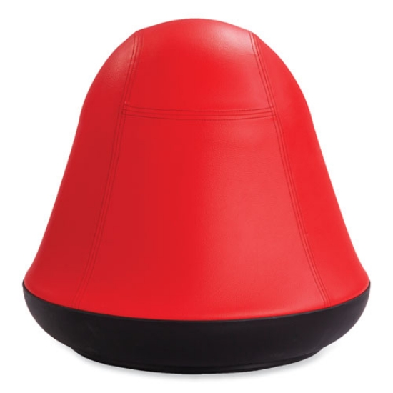 Picture of Runtz Swivel Ball Chair, Backless, Supports Up to 250 lb, Red Vinyl, Ships in 1-3 Business Days