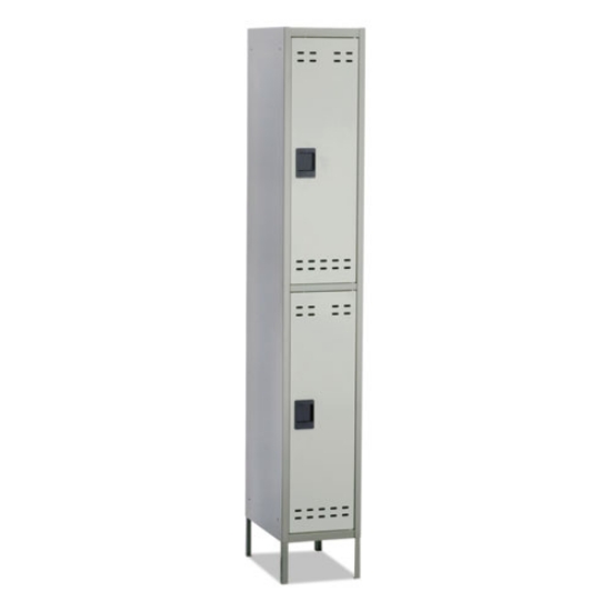 Picture of Double-Tier Locker, 12w X 18d X 78h, Two-Tone Gray