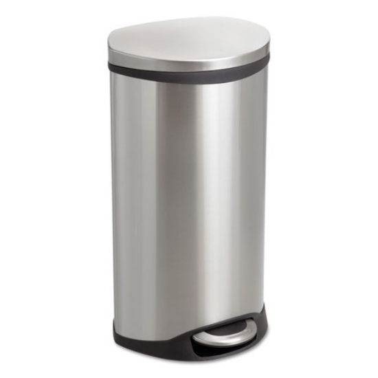 Picture of step-on medical receptacle, 7.5 gal, steel, stainless steel