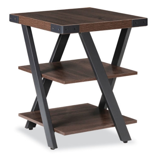 Picture of End Table, Square, 20 x 20 x 25, Southern Tobacco Top, Black Base, Ships in 1-3 Business Days