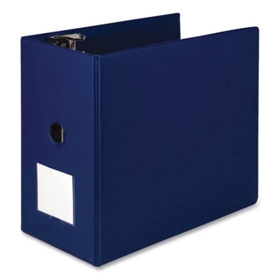 Picture of Clean Touch Locking D-Ring Reference Binder Protected W/antimicrobial Additive, 3 Rings, 6" Capacity, 11 X 8.5, Blue