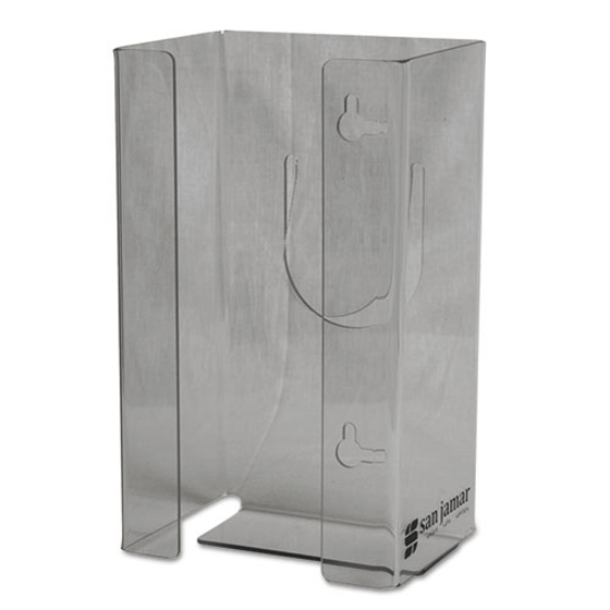 Picture of CLEAR PLEXIGLAS DISPOSABLE GLOVE DISPENSER, 1-BOX, PLEXIGLAS, CLEAR, 5.5 X 3.75 X 10