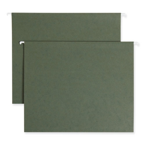 Picture of Box Bottom Hanging File Folders, 1" Capacity, Letter Size, Standard Green, 25/Box