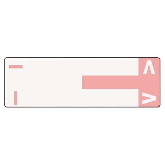 Picture of Alphaz Color-Coded First Letter Combo Alpha Labels, I/v, 1.16 X 3.63, Pink/white, 5/sheet, 20 Sheets/pack