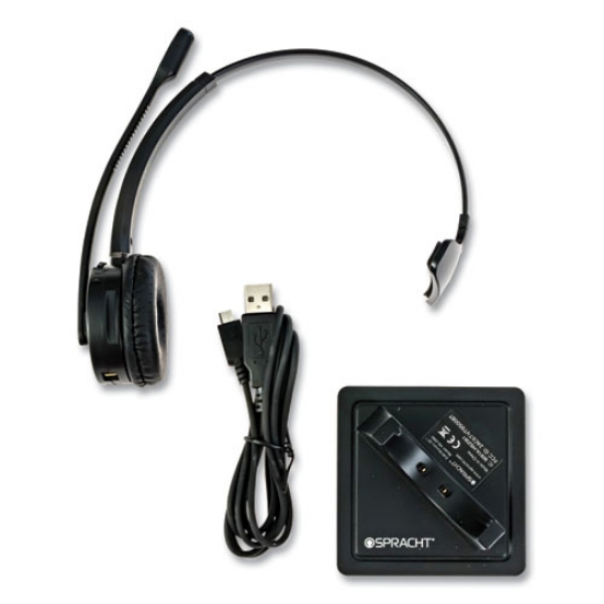 Picture of ZuM Maestro HS-2060 Monaural Over The Head Headset, Black