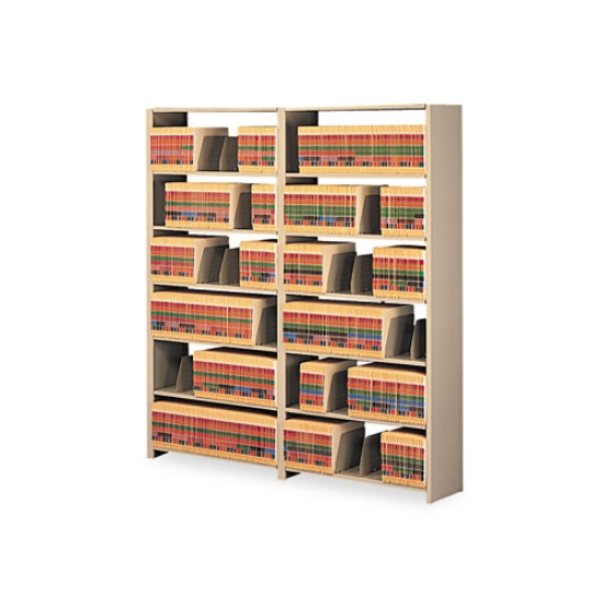 Picture of Snap-Together Six-Shelf Closed Add-On, Steel, 36w X 12d X 76h, Sand