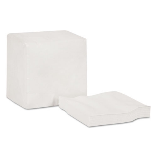 Picture of Advanced Beverage Napkins, 2-Ply, 9.25" X 9.25", Poly-Pack, White, 6000/carton