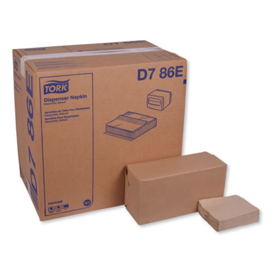 Picture of Universal Masterfold Dispenser Napkins, 1-Ply, 13" X 12" Natural, 6000/ct