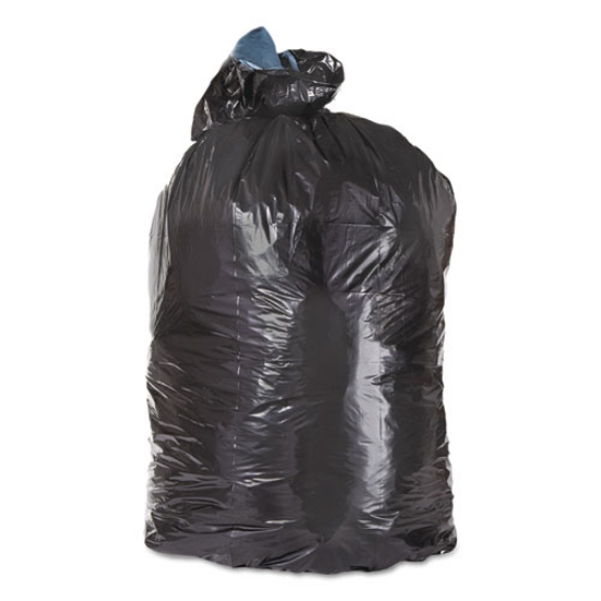 Picture of Low-Density Can Liners, 45 Gal, 1.60 Mil, 23" X 46", Black, 100/carton