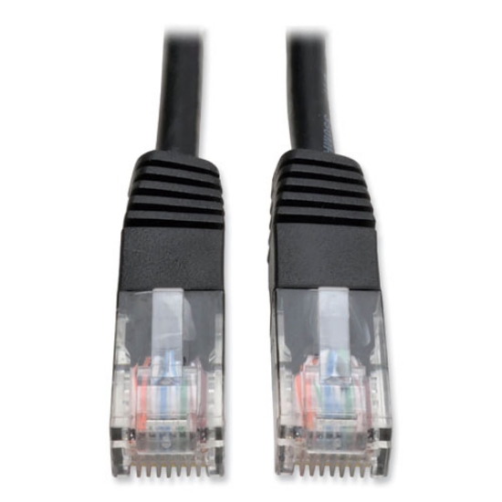 Picture of cat5e 350 mhz molded patch cable, 10 ft, black