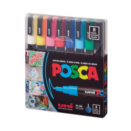 Picture of Permanent Specialty Marker, Fine Bullet Tip, Assorted Colors, 8/Pack