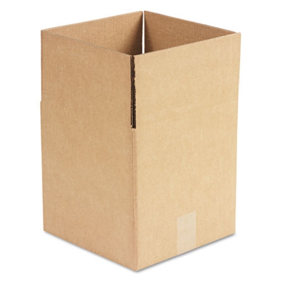 Picture of CUBED FIXED-DEPTH CORRUGATED SHIPPING BOXES, REGULAR SLOTTED CONTAINER (RSC), LARGE, 10" X 10" X 10", BROWN KRAFT, 25/BUNDLE