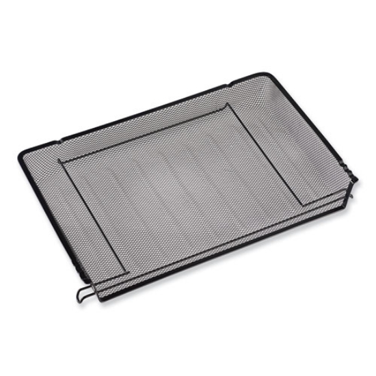 Picture of Deluxe Mesh Stackable Front Load Tray, 1 Section, Letter Size Files, 11.25" X 13" X 2.75", Black