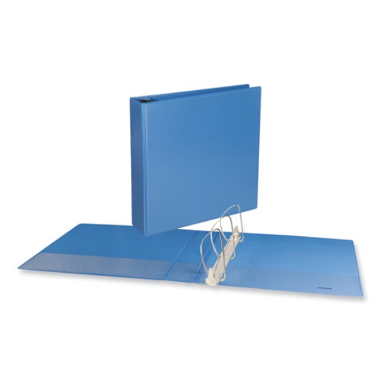 Picture of Slant D-Ring View Binder, 3 Rings, 2" Capacity, 11 x 8.5, Light Blue
